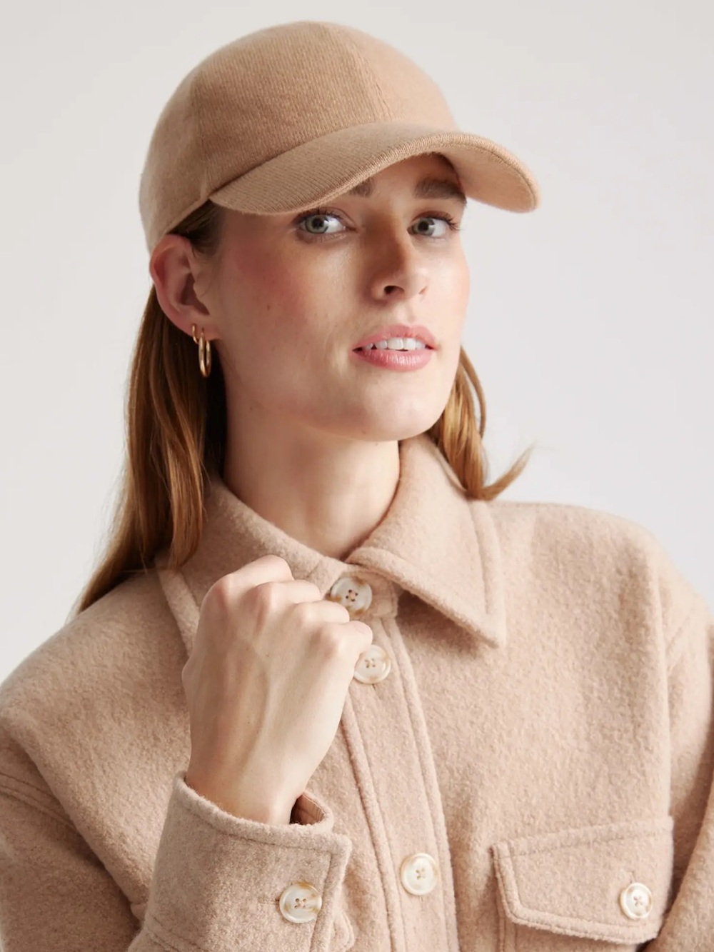 Quince Cashmere Baseball Cap